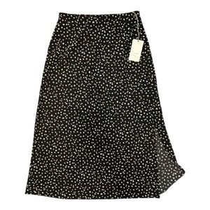 🆕 A New Day Black and White Star Print Midi Skirt